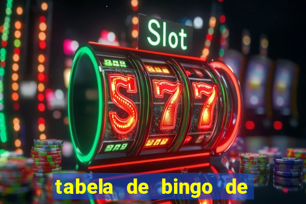 tabela de bingo de 1 a 100